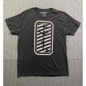 Allyance Everyday Fit Black Graphic T Shirt Men XL Anchor Dagger Pima Cotton